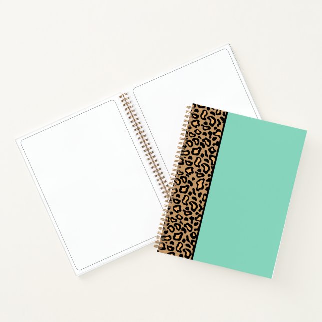 Cuaderno de bocetos de leopardo turquesa (Interior)