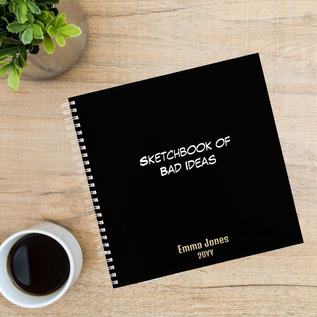 Cuaderno de bocetos de malas ideas, negro personal (Subido por el creador)