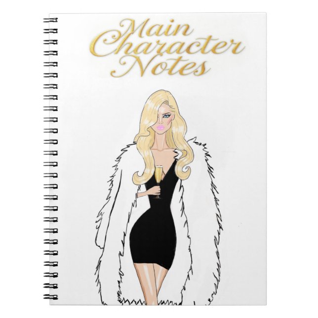 Cuaderno de bocetos de moda de lujo del personaje  (Frente)