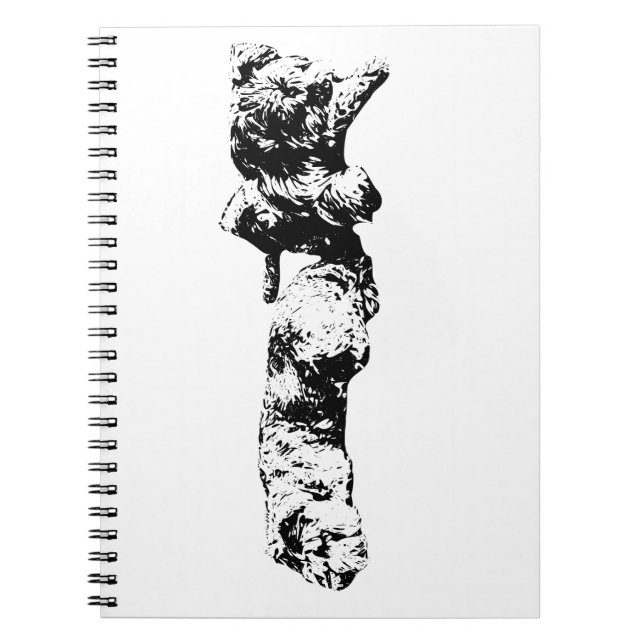 Cuaderno de bocetos de Schnauzer – Duo Mini Negro  (Frente)