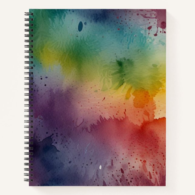 Cuaderno de bocetos en blanco minimalista (Anverso)