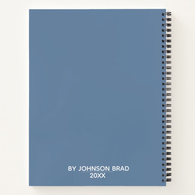 Cuaderno de bocetos personalizado (Reverso)