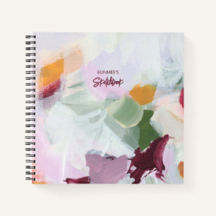 Cuaderno de bocetos personalizado de arte abstract