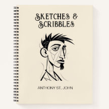 Cuaderno de Bocetos y Garabatos Personalizados