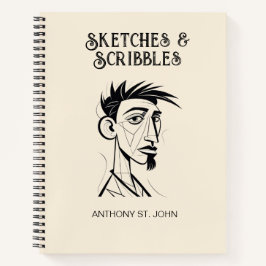 Cuaderno de Bocetos y Garabatos Personalizados