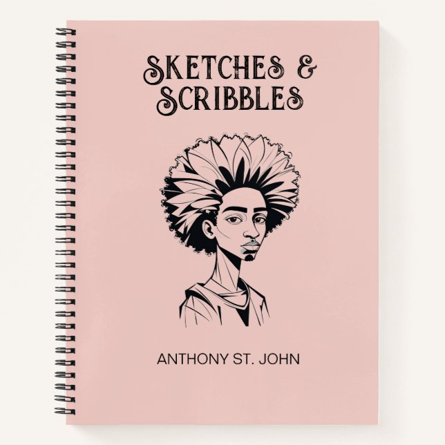 Cuaderno de Bocetos y Garabatos Personalizados (Anverso)