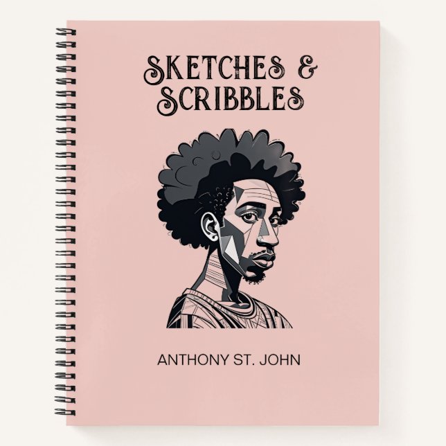 Cuaderno de Bocetos y Garabatos Personalizados (Anverso)