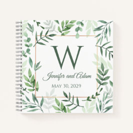 Cuaderno de Boda Inicial Hoja de Diseño Leaf