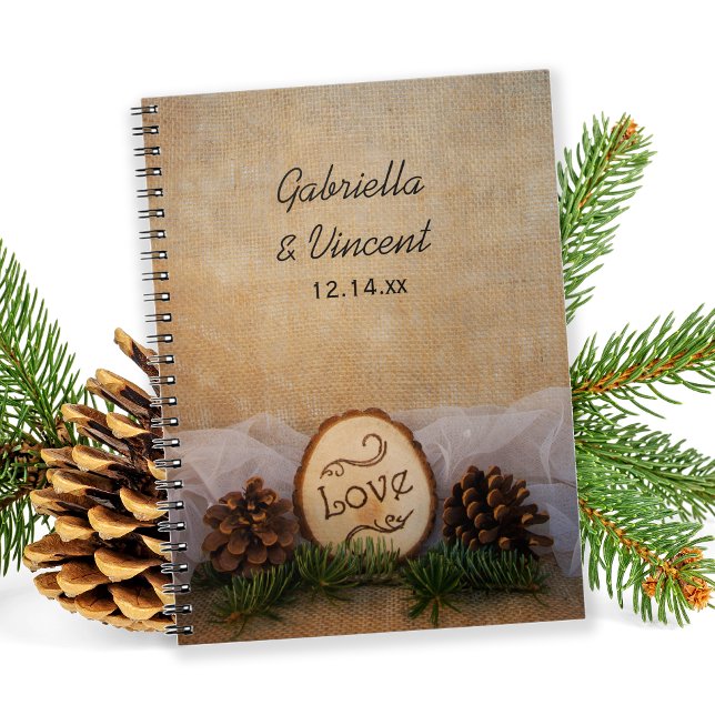 Cuaderno de Boda Rustic Pines Woodland (Subido por el creador)