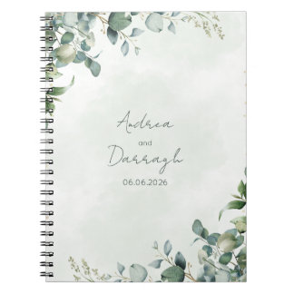 Cuaderno de Boda Verde de Eucalipto 1001A