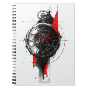 Cuaderno de bolsillo de basura polka abstracta