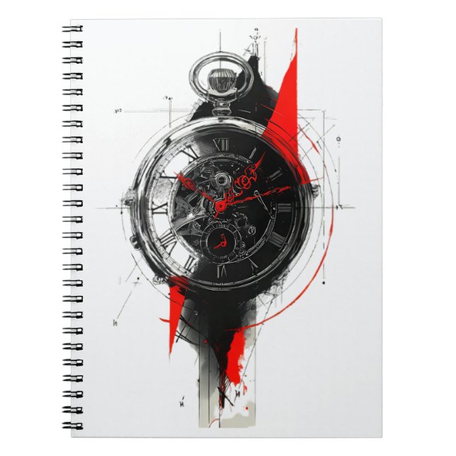 Cuaderno de bolsillo de basura polka abstracta (Frente)