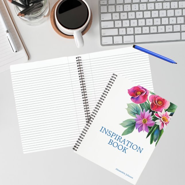 Cuaderno de bonito floral cúpula moderna en espira (Subido por el creador)