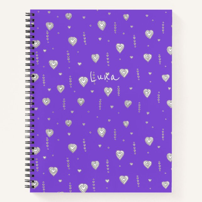 Cuaderno de bonito Purple Heart2Heart (Anverso)