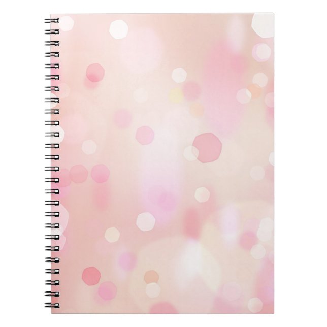 Cuaderno de boquilla color rosa pastel (Frente)