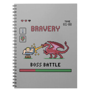 Cuaderno de Boss Batte del pixel