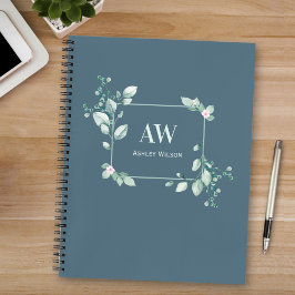 Cuaderno de botanica elegante de eucalipto