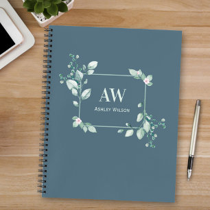 Cuaderno de botanica elegante de eucalipto