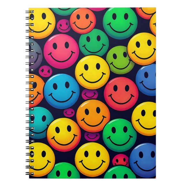 Cuaderno de botón sonriente (Frente)