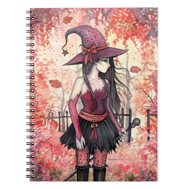 Cuaderno de bruja de bosques otoñales (Frente)