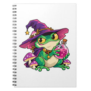 Cuaderno de brujo de rana alquimista sin licencia