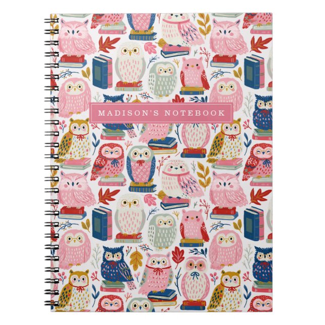 Cuaderno de búho adorable (Frente)