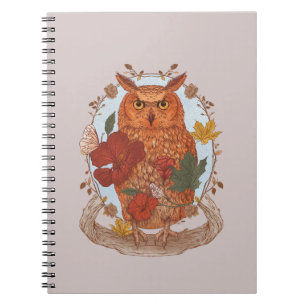 Cuaderno de búho del bosque