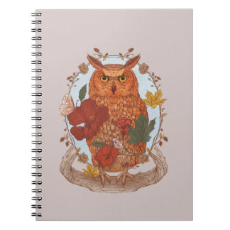 Cuaderno de búho del bosque