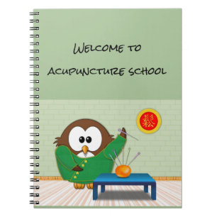 cuaderno de búho médico chino