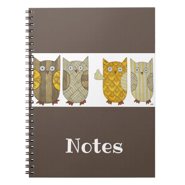 Cuaderno de búhos de oro (Frente)