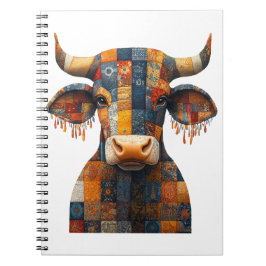 Cuaderno de Bull de trabajo en parches