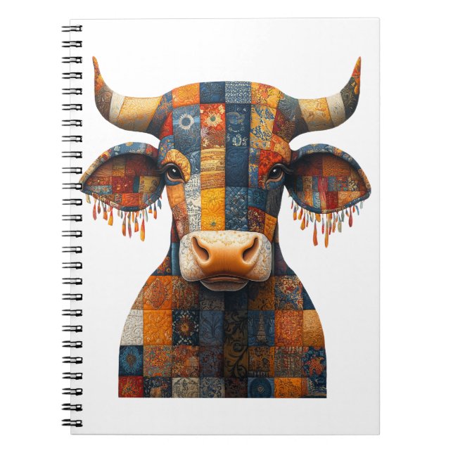 Cuaderno de Bull de trabajo en parches (Frente)