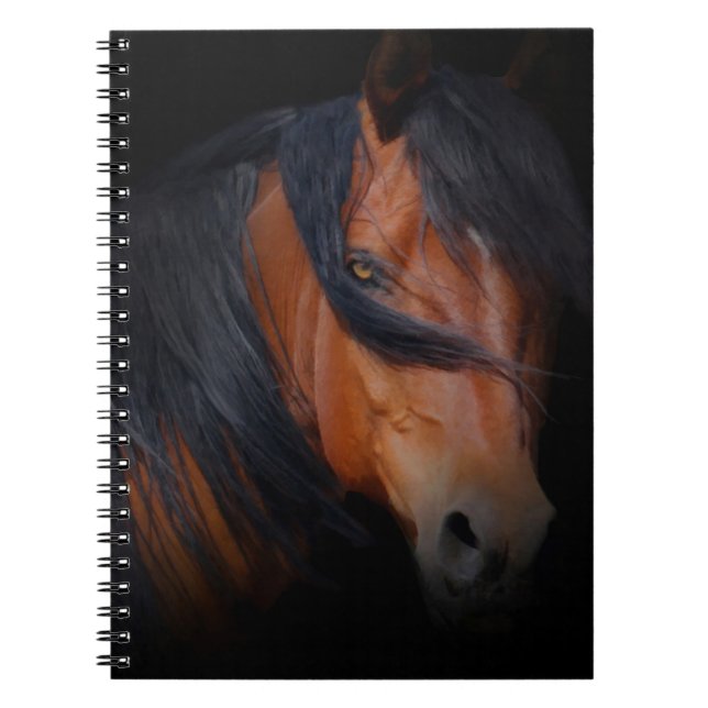 Cuaderno de caballo, hermosa cabeza de caballo de  (Frente)