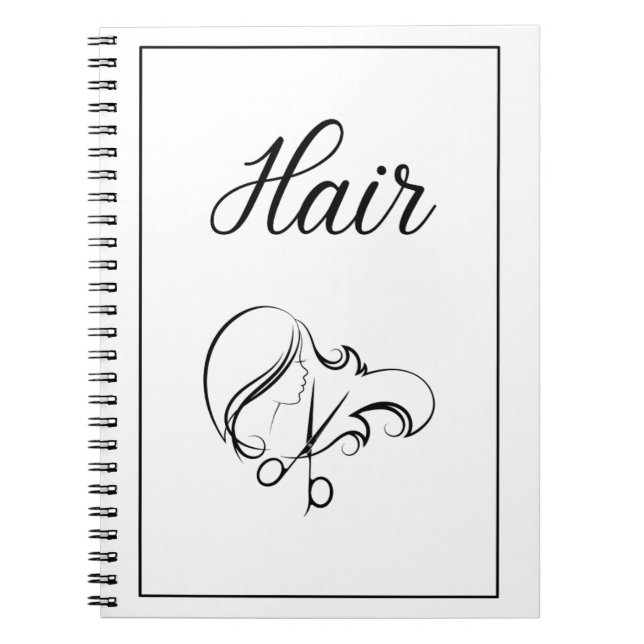 Cuaderno de cabello | Cuaderno blanco (Frente)
