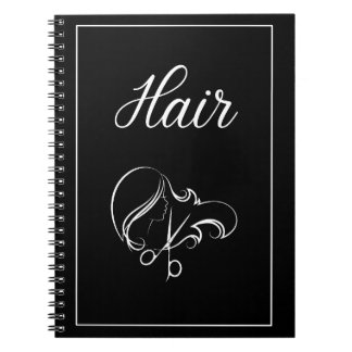 Cuaderno de cabello | Cuaderno negro