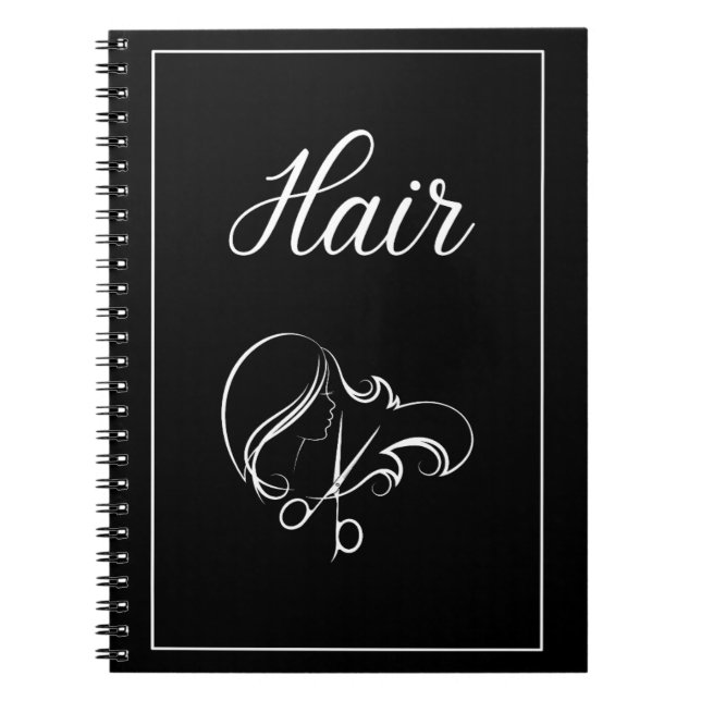 Cuaderno de cabello | Cuaderno negro (Frente)
