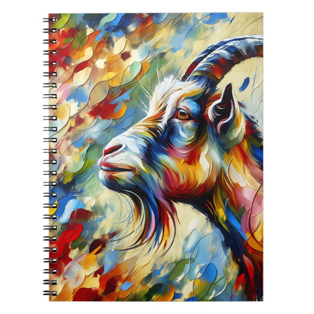 Cuaderno de cabra con cuernos de prisma (Frente)