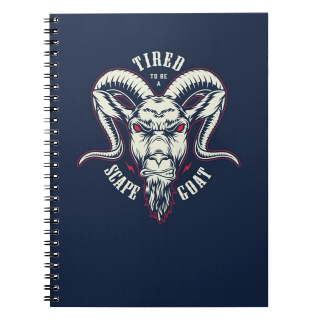 Cuaderno de cabra linda mascota animal niños ganad (Frente)