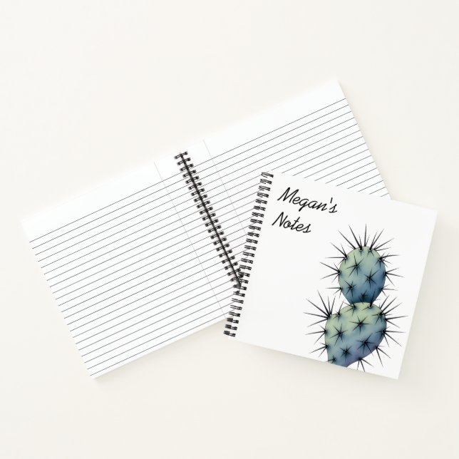 Cuaderno de cactus acuarela (Interior)