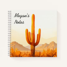 Cuaderno de cactus acuarela