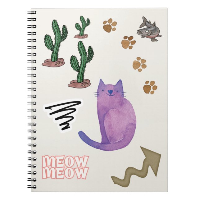 Cuaderno de Cactus de Pez Gato (Frente)
