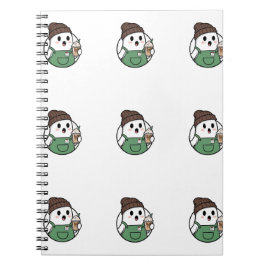 Cuaderno de café fantasma lindo