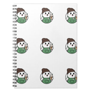 Cuaderno de café fantasma lindo