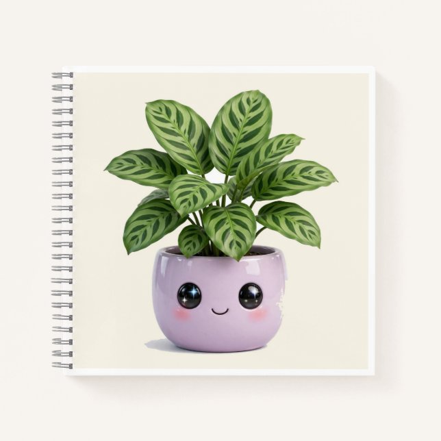 Cuaderno de Calathea Kawaii Planta de Interior (Anverso)