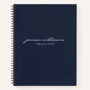 Cuaderno de caligrafía moderna minimalista