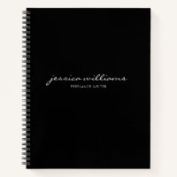 Cuaderno de caligrafía moderna minimalista