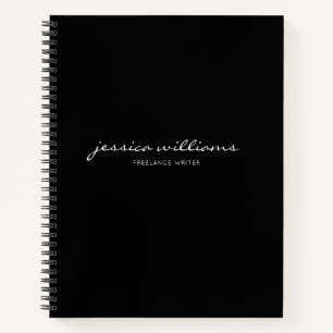 Cuaderno de caligrafía moderna minimalista