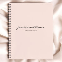 Cuaderno de caligrafía moderna minimalista