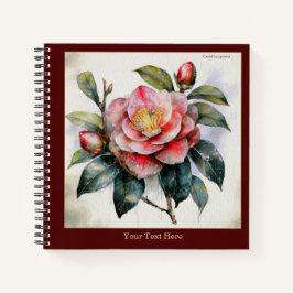 Cuaderno de Camellia Japonica Acuarela #3