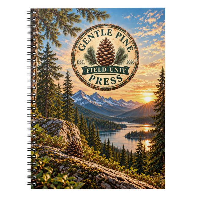 Cuaderno de Campo de Gentle Pine Press para la Nat (Frente)